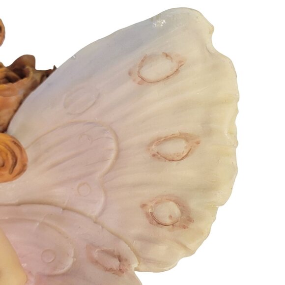 Vintage 90s Pink Ceramic Forest Fairy Figurine Home Decor Accent Fantasy Room - Picture 15 of 15